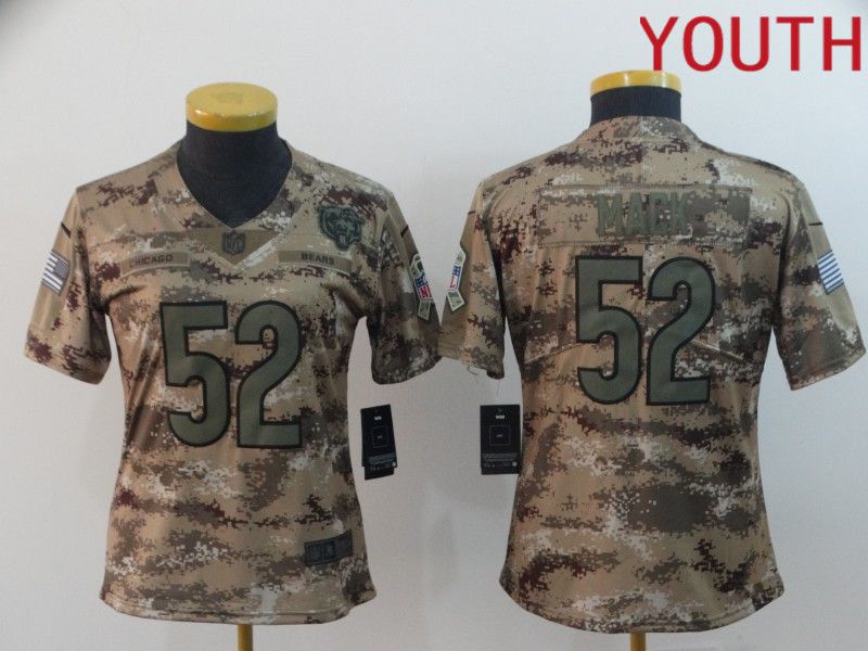 Youth Chicago Bears #52 Mack Camo Nike Olive Salute To Service Limited NFL Jersey->buffalo bills->NFL Jersey